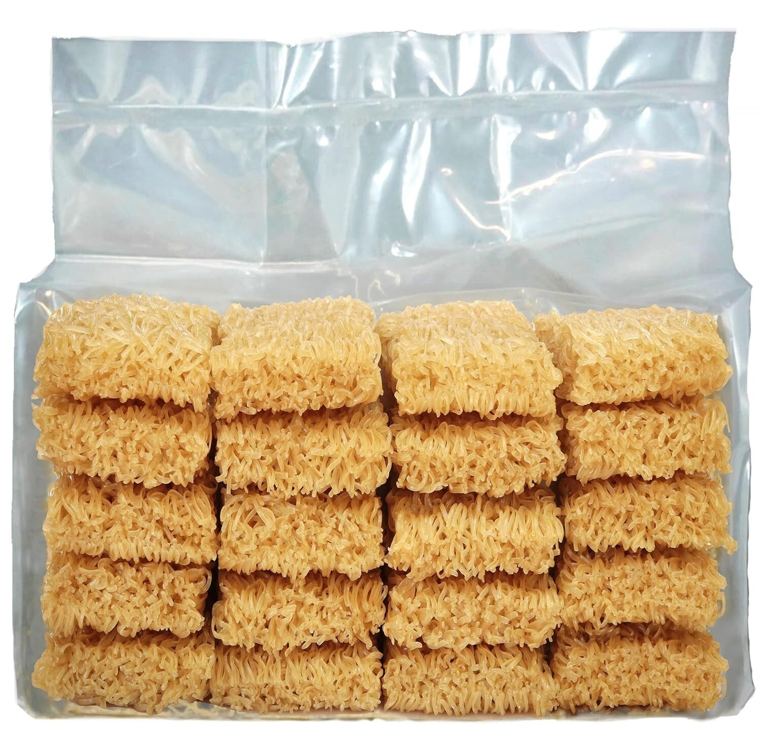 Gluten-Free Ramen Noodles Bulk Pack - 48 Plain Brown Rice Noodles, Low Sodium