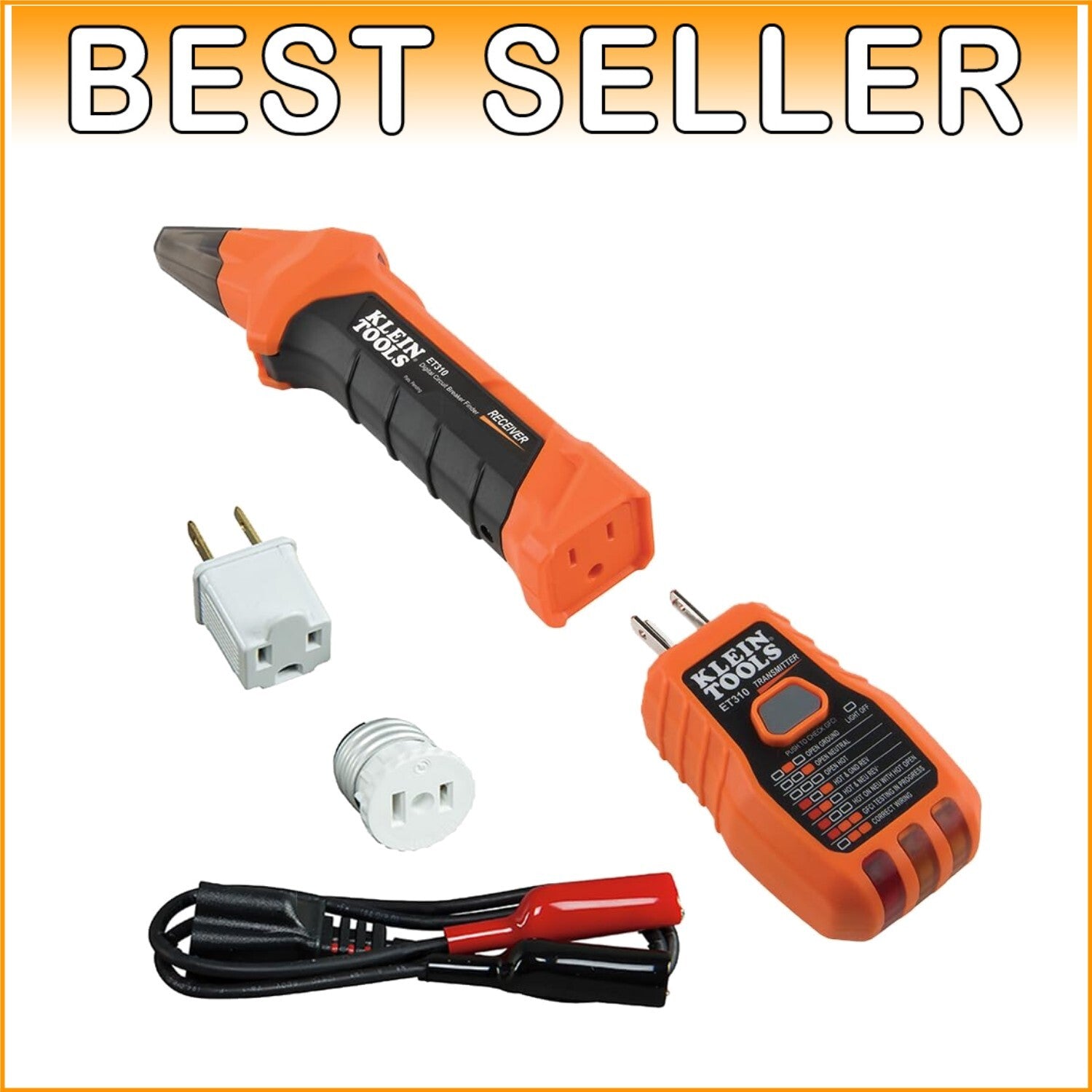 Digital Circuit Breaker Finder and GFCI Tester Kit - 2-Piece Essential Tool Set