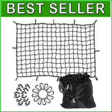 Load image into Gallery viewer, Durable 4'x6' Truck Bed Bungee Net - Perfect for Outdoor Adventures &amp; Transport