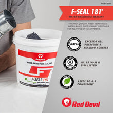 Load image into Gallery viewer, High-Performance Duct Sealant: F-Seal 181, 1 Gallon, Gray - Indoor/Outdoor Use