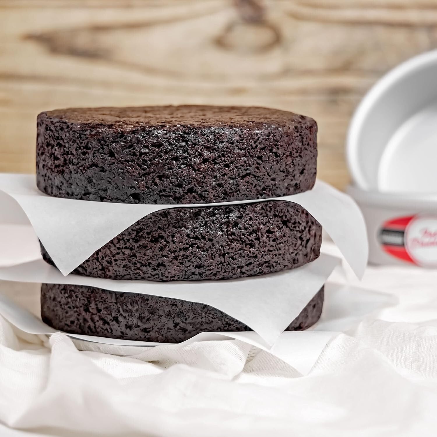 Heavy-Duty 16-Inch Round Cake Pan - Ideal for Layered Cakes & Deep-Dish