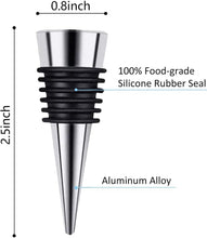 Load image into Gallery viewer, Reusable Zinc Alloy Wine Stoppers - Perfect for Kitchen &amp; Parties, Set of 50