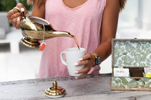 Load image into Gallery viewer, Magical 32 Oz. Genie Lamp Teapot - Disney Golden Ceramic Serving Kettle