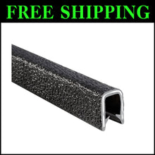 Load image into Gallery viewer, 25ft Black Pebble Texture Edge Trim – Weatherproof &amp; Versatile Applications