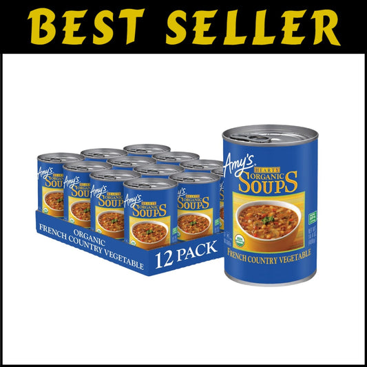 Quick & Delicious Vegan French Country Soup – Organic 12-Pack by Amy's Kitchen