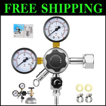 Load image into Gallery viewer, Professional Grade CO2 Regulator for Kegerators - 0-60 PSI Adjustable Control