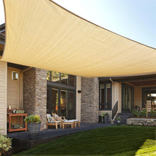 Load image into Gallery viewer, Customizable 10' x 20' Sun Shade Sail in Sand – Premium Outdoor Protection