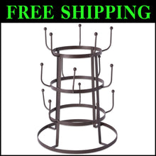 Load image into Gallery viewer, Elegant 3-Tier Mug Holder in Rustic Bronze – Perfect for Coffee &amp; Tea Lovers
