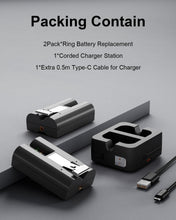 Load image into Gallery viewer, Rechargeable Battery Pack with Dual Charging Station for Ring Security Cameras
