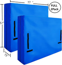 Load image into Gallery viewer, Full Size Mattress Covers 2 Pack - Resistant Zipper Closure &amp; Easy Carry Handles