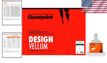 Load image into Gallery viewer, Erasable 18" x 24" 1000H Cotton Vellum Pad - 50 Sheets for Artwork and Drafting