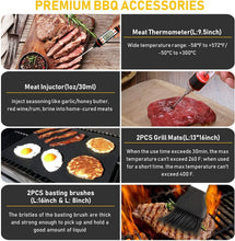 Load image into Gallery viewer, 34-Piece Premium Stainless Steel BBQ Accessories Set - Ultimate Grilling Gifts