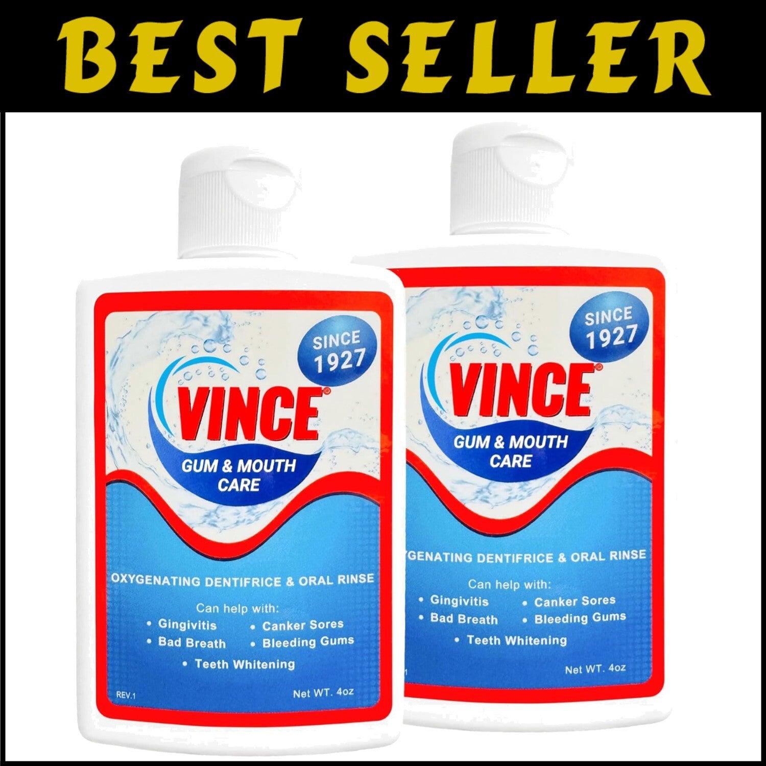 Mild Flavor Oral Rinse Powder for Fresh Breath & Gingivitis Relief - 2 Pack