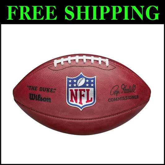 Authentic NFL Football - The Duke Metallic Gold Edition, Hand-Stitched Quality