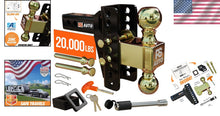 Load image into Gallery viewer, Powder-Coated Adjustable Trailer Hitch - 20,000 LBS, Weather-Resistant Design