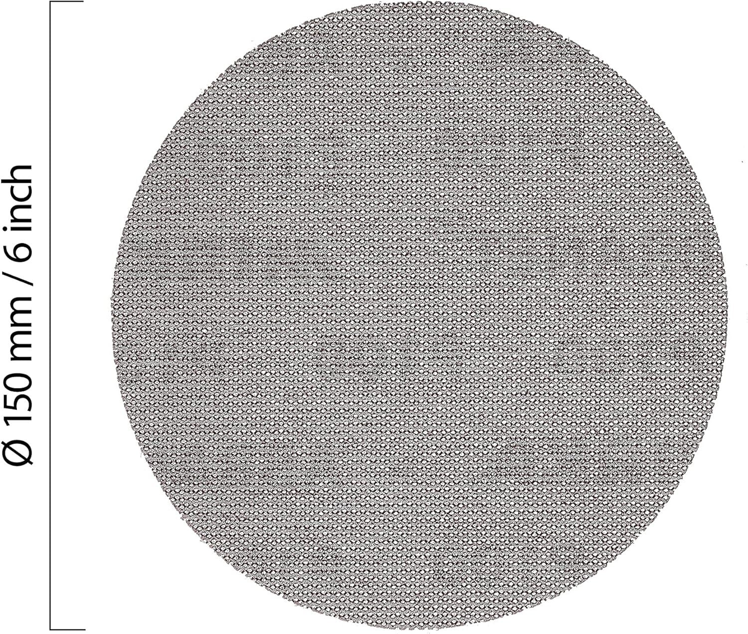 6-Inch Abranet Dust-Free Sanding Discs, Grit 1000 - 50 Pcs for Optimal Finishes