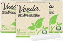 Load image into Gallery viewer, Leak-Proof Tampons with BPA-Free Applicator - 100% Natural Cotton, Regular Size