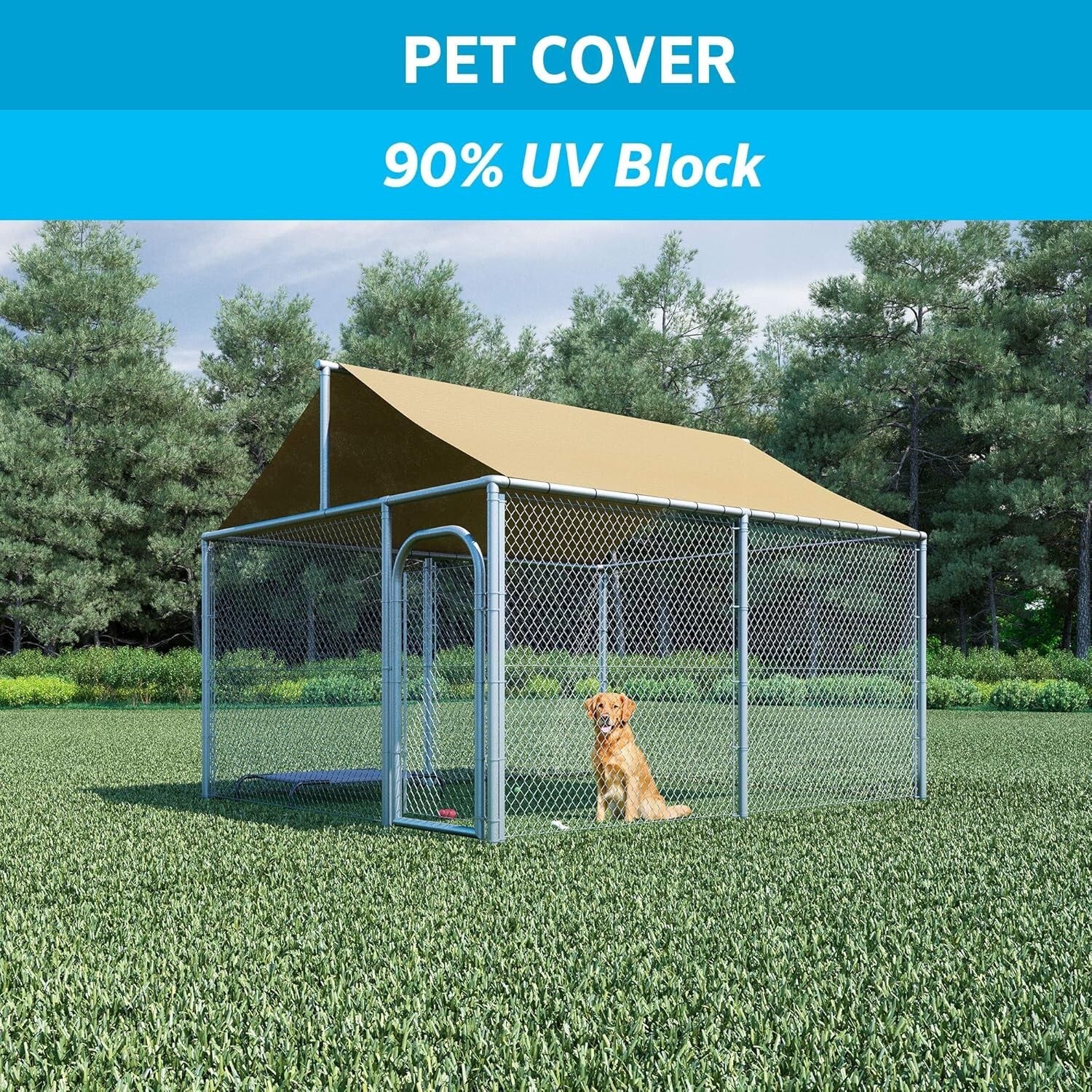 Breathable Outdoor Shade Cover - 90% UV Block, 6ft x 50ft for Gazebos & Vehicles