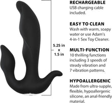 Load image into Gallery viewer, Flexible 3-Point Prostate Massager - Powerful Vibrations &amp; Body-Safe Silicone