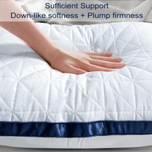 Load image into Gallery viewer, Set of 2 King Size Cooling Bed Pillows - Luxurious Down Alternative Comfort