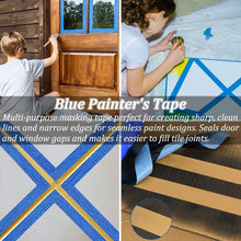 Load image into Gallery viewer, Versatile 20 Roll Blue Masking Tape - Ideal for Arts, Crafts, and Wall Painting