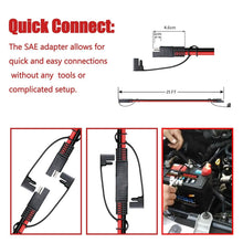 Load image into Gallery viewer, Heavy-Duty 25 FT SAE to SAE Adapter Cable - Quick Connect for Solar &amp; Automotive