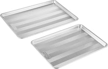 Load image into Gallery viewer, Durable Natural Aluminum Baking Pans - Half &amp; Full Sheet for Expert Baking