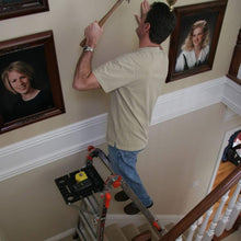 Load image into Gallery viewer, Ladder Accessory Project Tray with Magnetic Dish &amp; Tool Slots - 25 lbs Rating