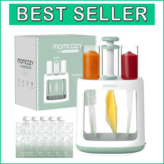 Dishwasher Safe Squeeze Station & Reusable Pouches for Toddlers' Purees