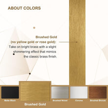 Load image into Gallery viewer, Brushed Gold Oval Mirror - Elegant 22x30'' Stainless Steel Bath Wall Mount