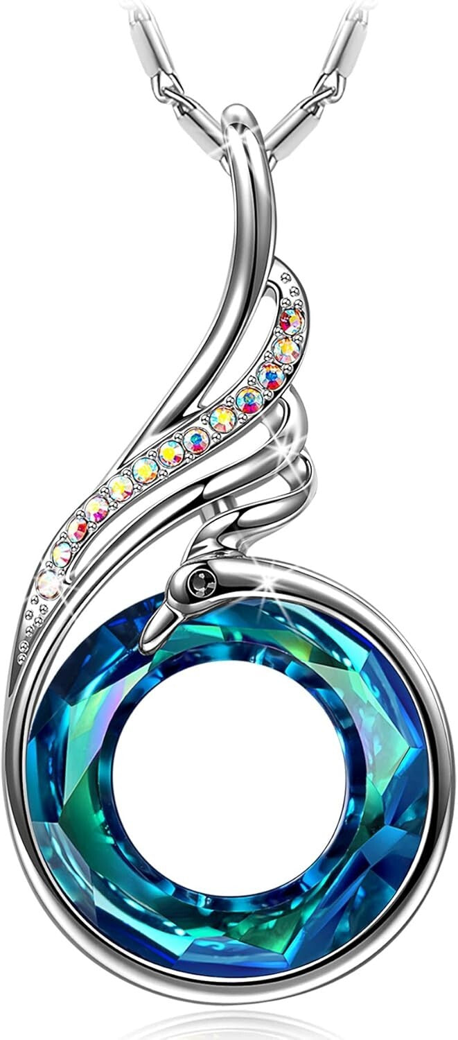 Gorgeous Phoenix Pendant Necklace in Sterling Silver - Perfect Gift for Women