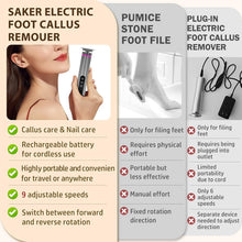Load image into Gallery viewer, 9-Speed Electric Foot File with Sandpaper Discs - Ideal Valentine's Gift