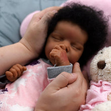 Load image into Gallery viewer, Realistic 17-Inch African American Reborn Baby Doll - Heartwarming Gift for Kids