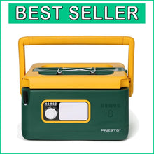 Load image into Gallery viewer, Elegant 8-Quart Nomad Slow Cooker in Green/Gold - Ideal for Buffets &amp; Gatherings