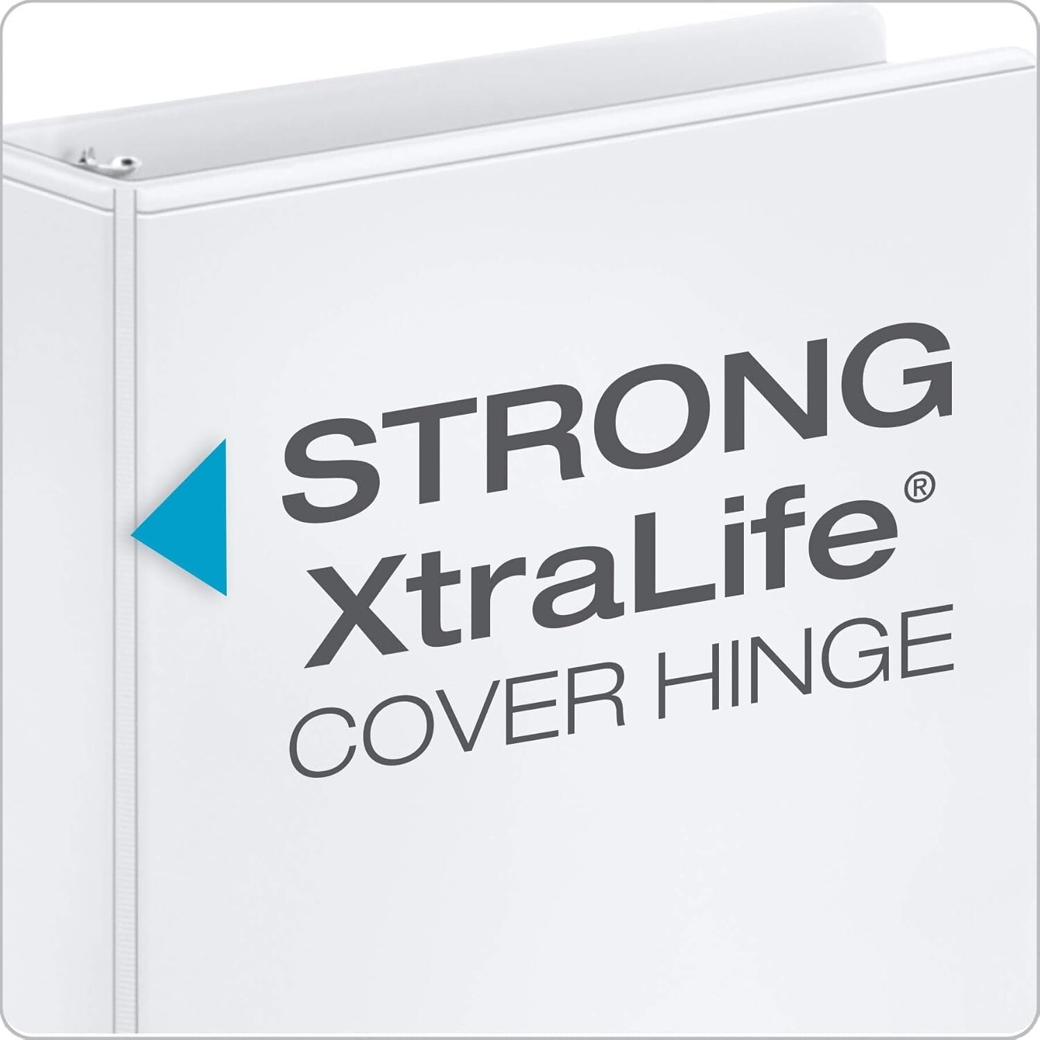 12 Non-Stick 3-Ring Binders with ClearVue Design - Ideal for School & Office