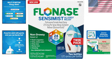 Load image into Gallery viewer, Sensimist Allergy Relief Nasal Spray - Powerful 120 Sprays in 2 Pack, Scent-Free
