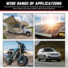 Load image into Gallery viewer, Essential 2 AWG Battery Cables - 5FT Pure Copper for Solar, RV, and Marine Needs