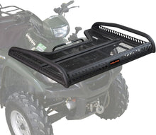 Load image into Gallery viewer, Versatile Black ATV Flat Rack, 110-220 lbs Load Capacity - Easy U-Bolt Mounting