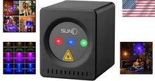 Load image into Gallery viewer, Mini RGB GOBO Projector - USB Rechargeable Sound Activated DJ Light for Events