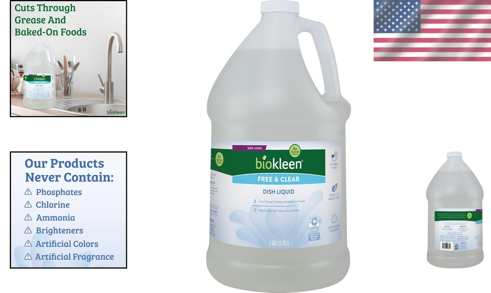 Eco-Friendly Unscented Dish Soap – Non-Toxic Plant-Based Cleaning Solution