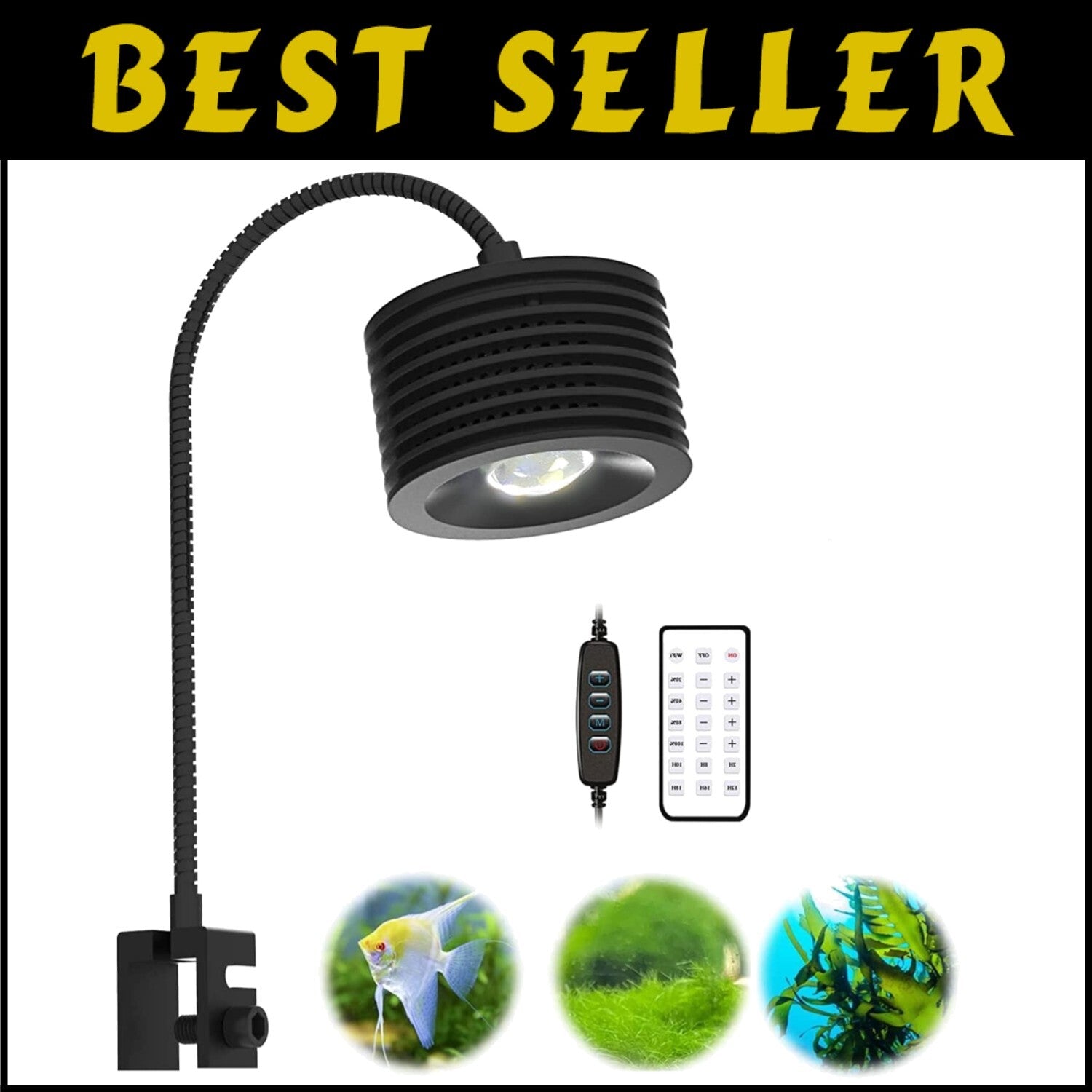 Adjustable Full Spectrum Aquarium Light for Vibrant Saltwater & Freshwater Tanks