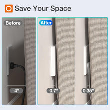 Load image into Gallery viewer, Space-Saving 6FT Power Strip with 3 Outlets, 2 USB Ports, &amp; Safety Clips - 2Pack