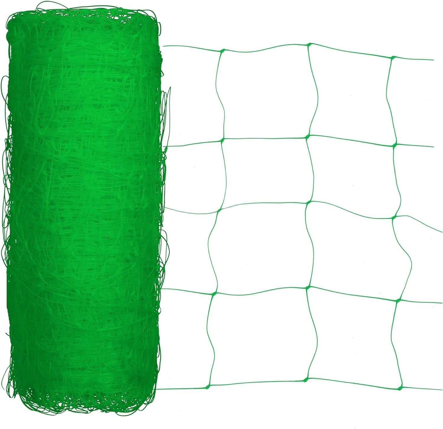 Durable Green Plant Support Net - 79''x328' Heavy Duty Mesh for Climbing Plants
