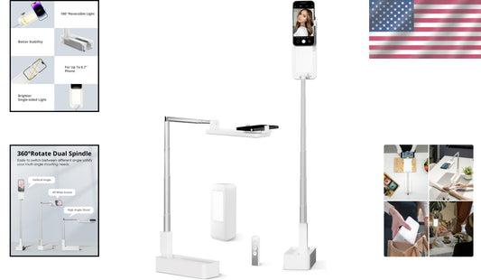 Multi-Purpose Phone Stand with Anti-Slip Base - Ideal for Live Streaming & Calls