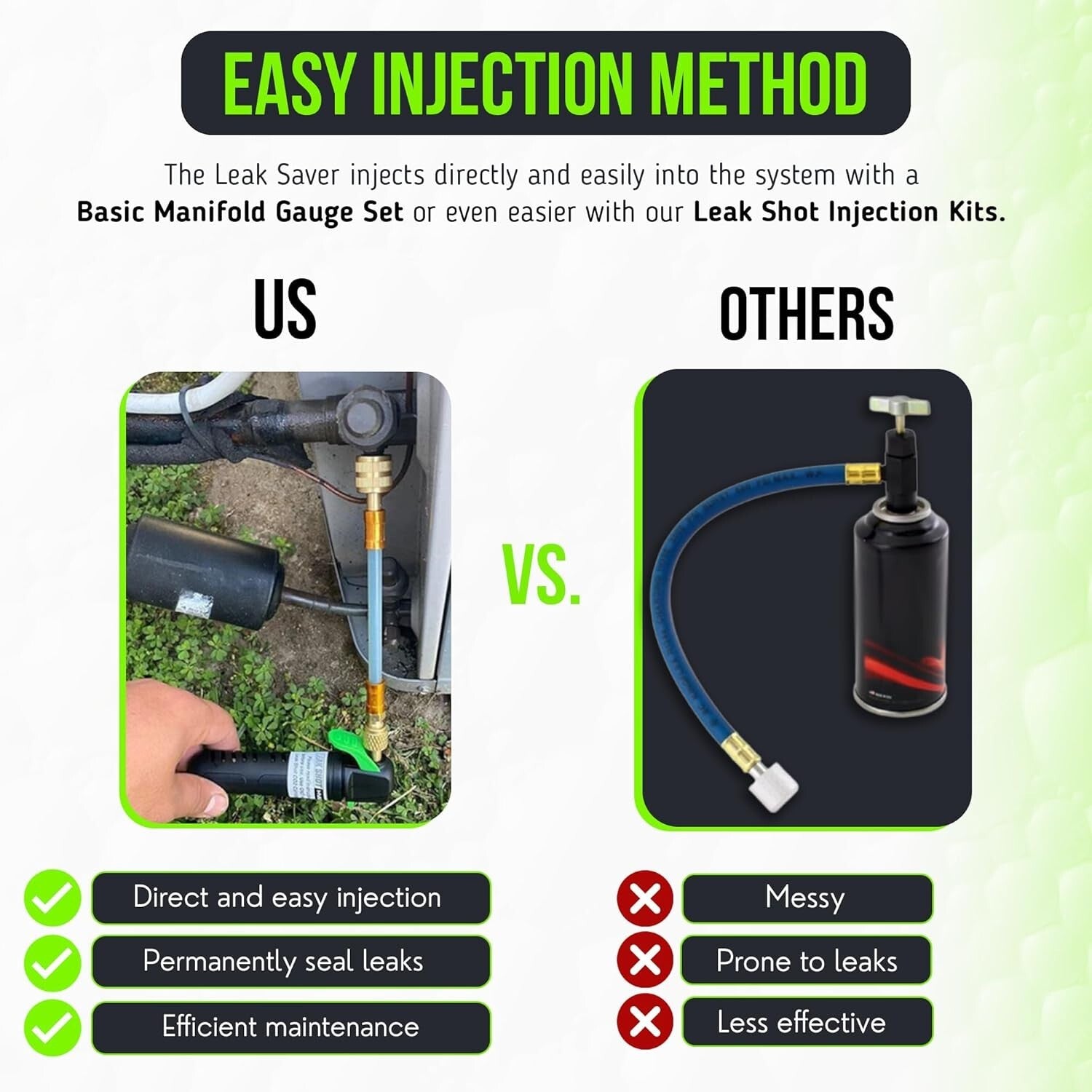 Trusted HVAC Leak Sealant - Safe for All Tools | 15.2 oz | Easy Direct Inject