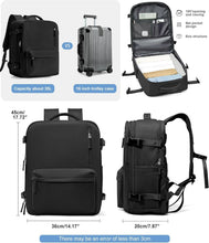 Load image into Gallery viewer, Multi-Compartment Waterproof Laptop Backpack for Comfort &amp; Style - 18x14x8 in
