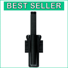Load image into Gallery viewer, Compact Tactical Baton Holder in Black with Lock Closure - 3 Size Options