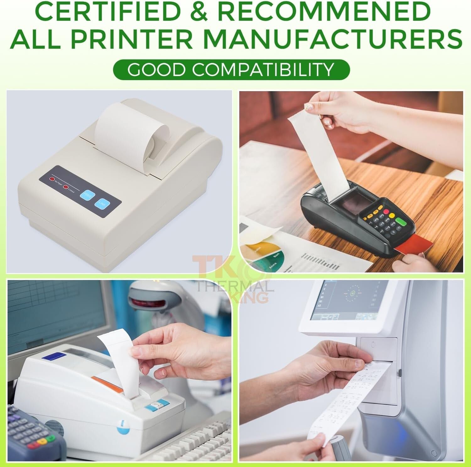 Bulk 100 Pack of 2 1/4" x 50' Receipt Paper - High Quality for Retail Use