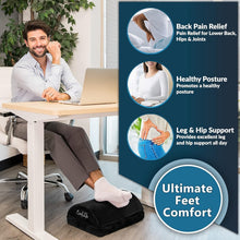 Load image into Gallery viewer, Multipurpose Adjustable Foot Stool - Memory Foam Comfort for Back Pain Relief