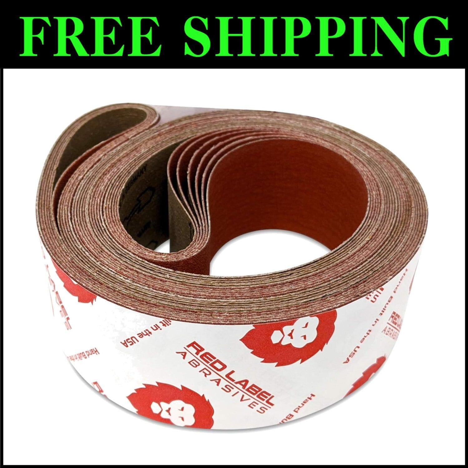 6-Pack of Premium 60 Grit Ceramic Sanding Belts - 2 X 72 Inch for Metal Grinding